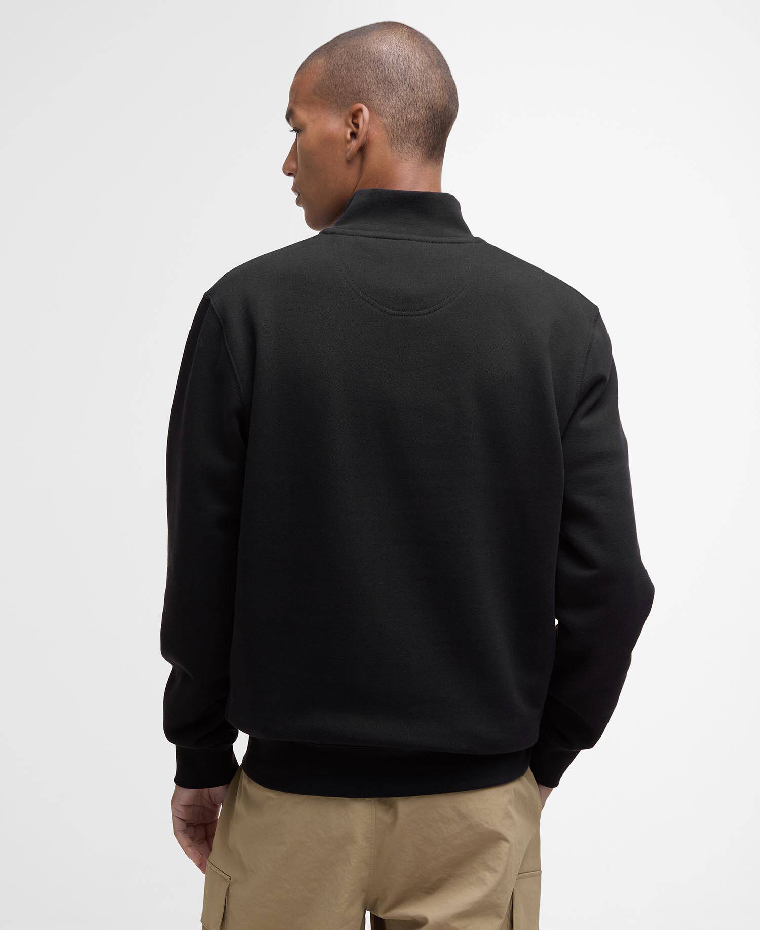 Lowgill Relaxed Quarter-Zip Sweatshirt Black image number 2
