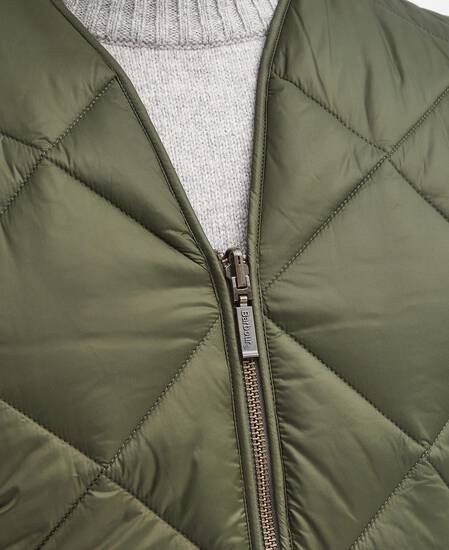 Gilet con trapuntatura a quadri grandi Fern