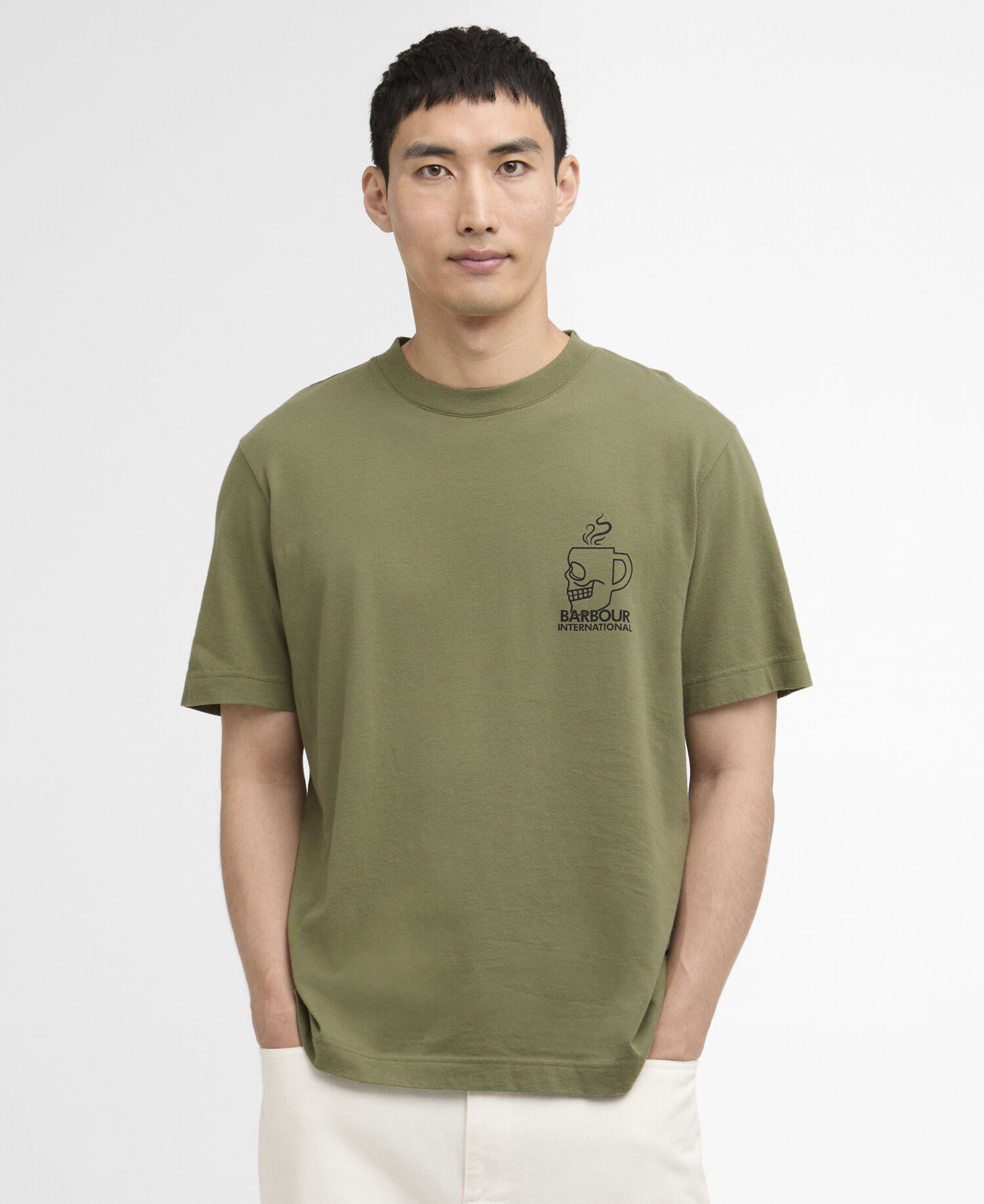 T-Shirt Staithes Graphic Olvine