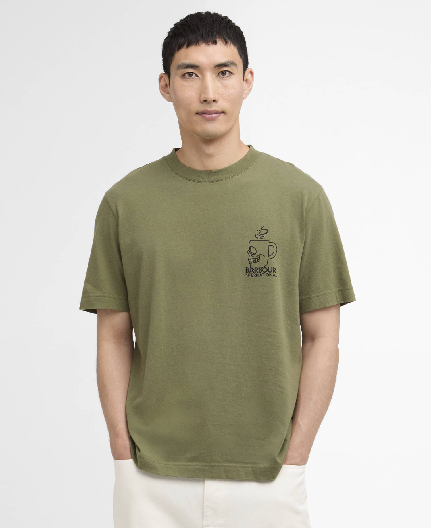 T-Shirt Staithes Graphic Olvine image number 0