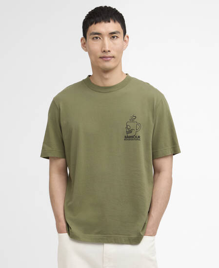 T-Shirt Staithes Graphic Olvine