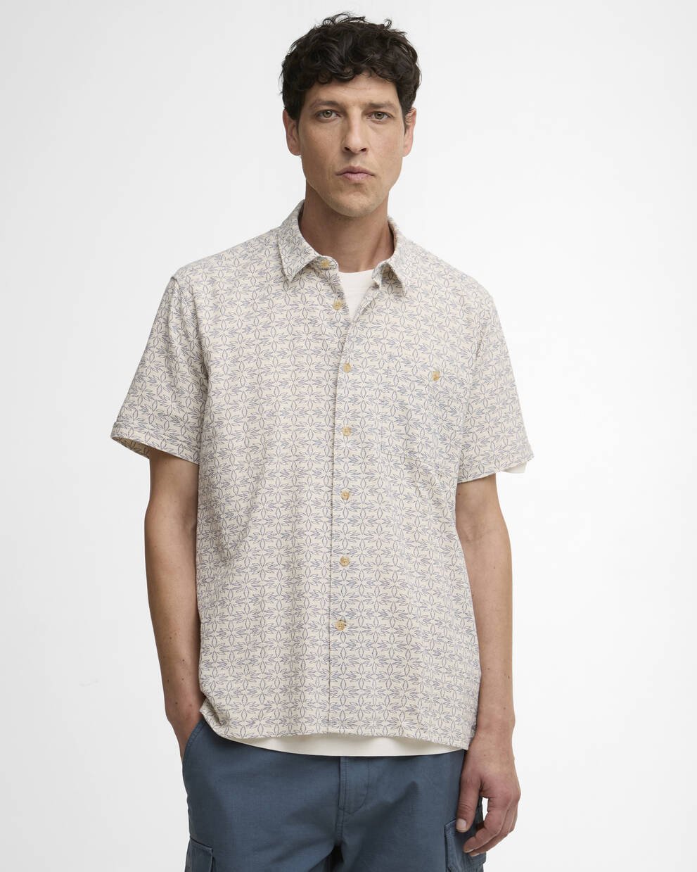 Wildfell Printed Short-Sleeved Relaxed Shirt