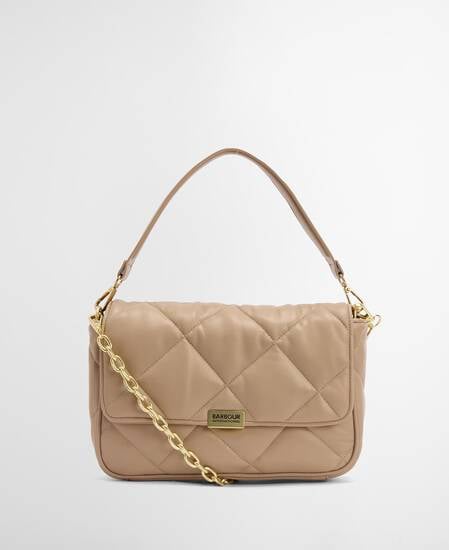 Soft Quilted Shoulder Bag Camel