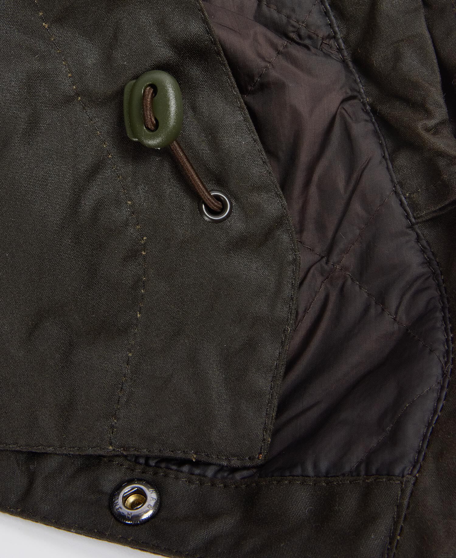 Waxed Storm Hood Olive