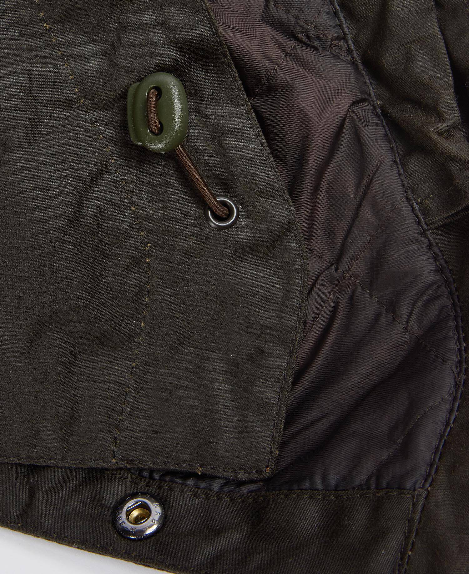 Waxed Storm Hood Olive image number 2