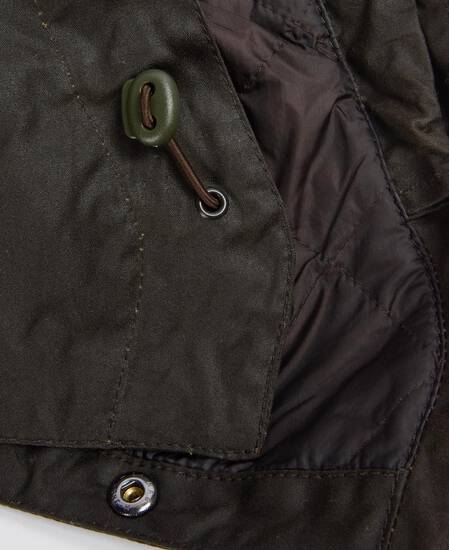 Waxed Storm Hood Olive