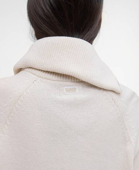Pullover Saskia Funnel-Neck Off White