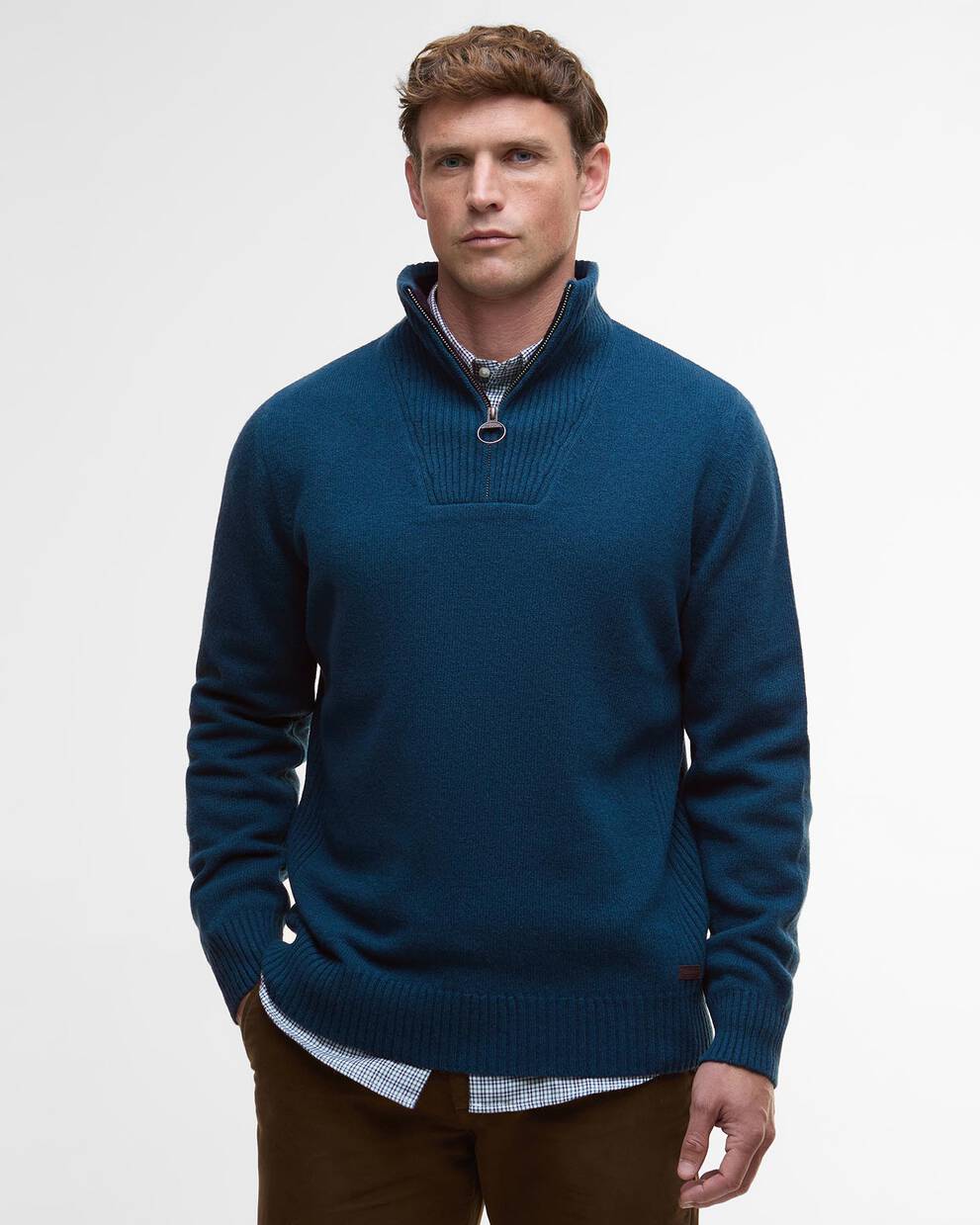 Felpa con mezza zip Nelson Essential