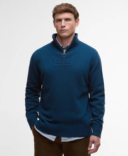 Felpa con mezza zip Nelson Essential Mallard Green Felpa con mezza zip Nelson Essential Mallard Green