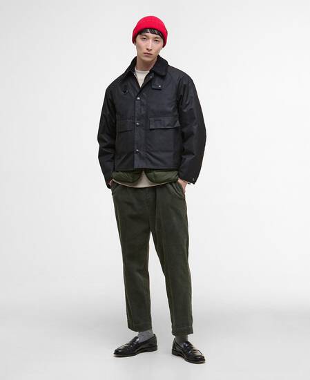 Modified Spey Waxed Jacket Black