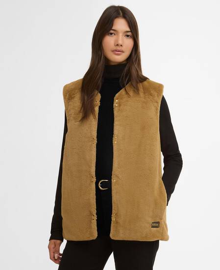 Mialn Fur Gilet Antique Bronze