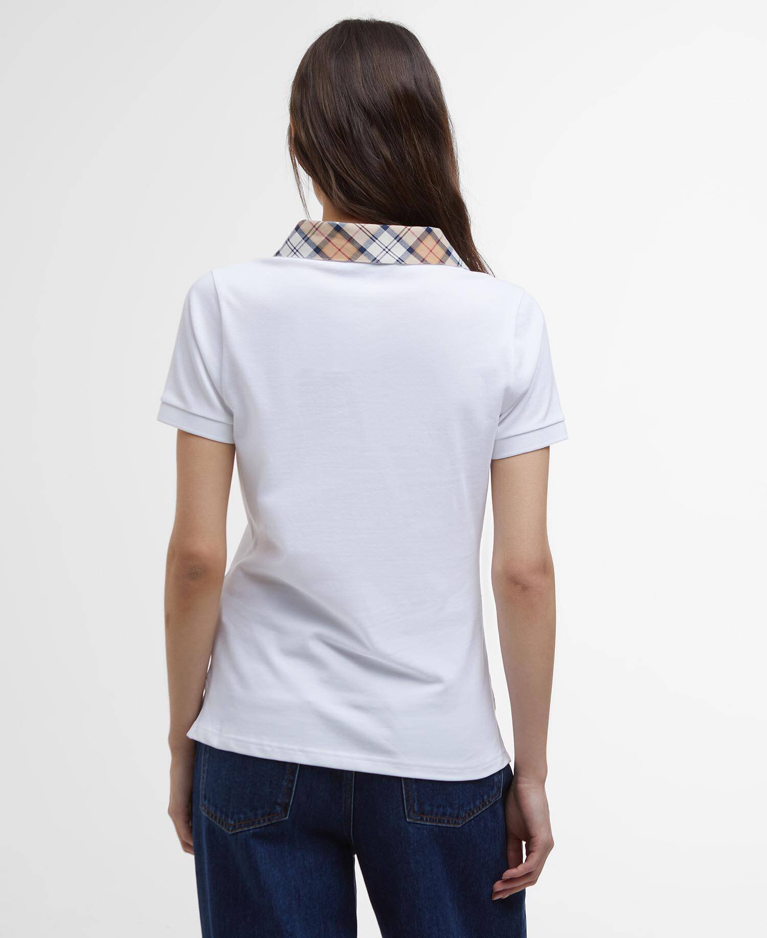 Malvern Short-Sleeved Polo Shirt White/Hessian image number 2