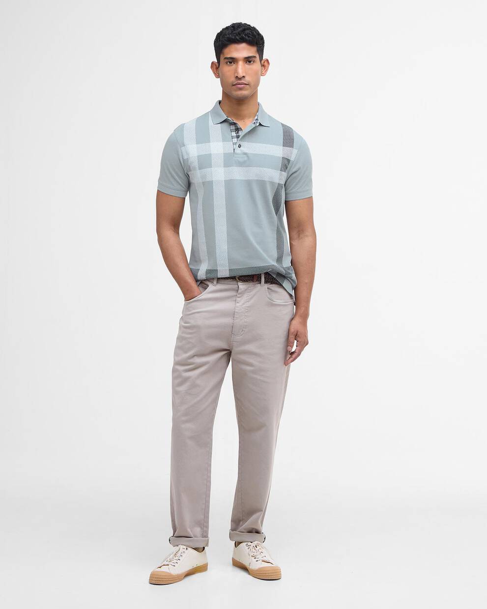 Blaine Tartan Short-Sleeved Polo Shirt