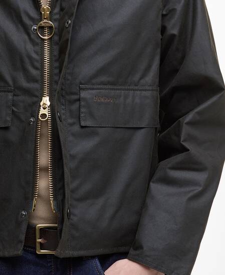 Spey Slim Waxed Jacket Olive