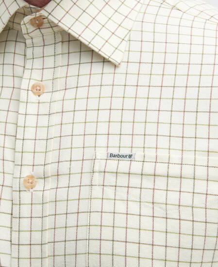 Field Regular Long-Sleeved Shirt Green-Brown