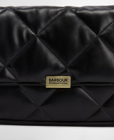 Soft Quilted Shoulder Bag Black