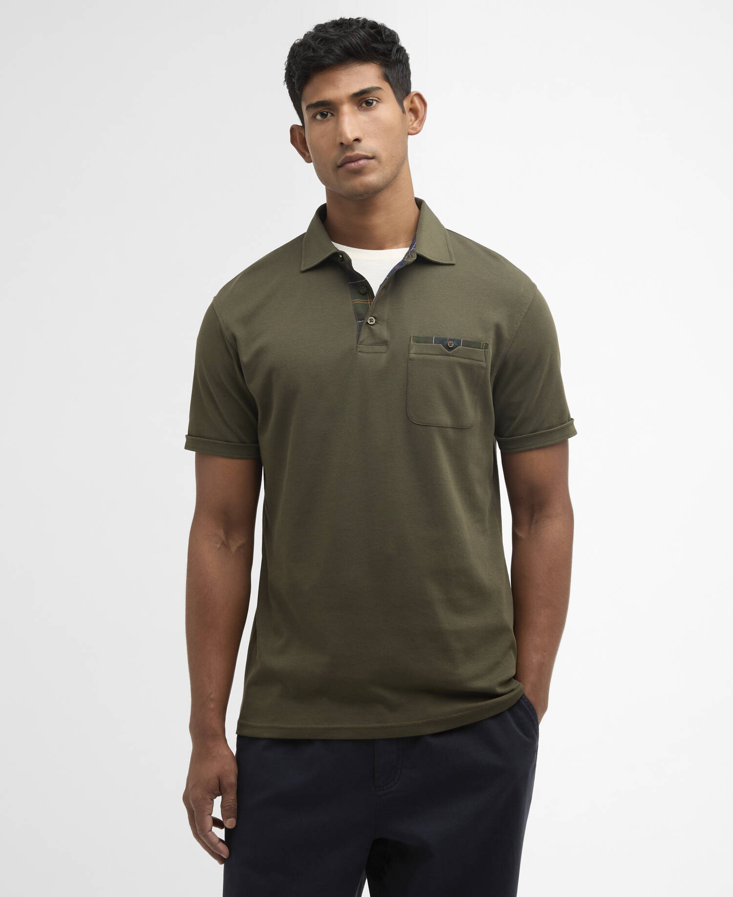 Poloshirt Corpatch Tailored Dark Olive image number 0