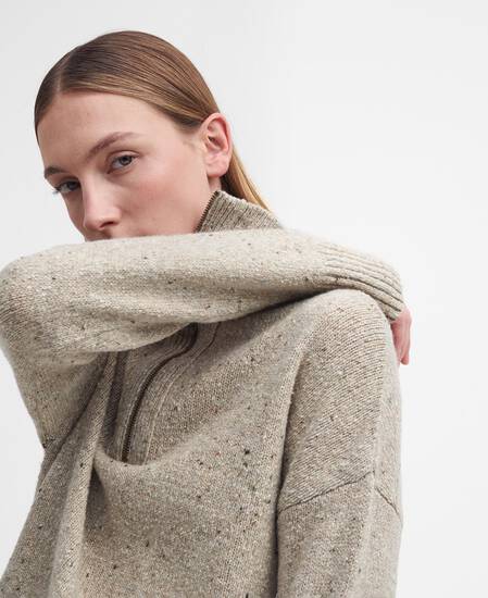Lavensdale Half-Zip Jumper Oatmeal