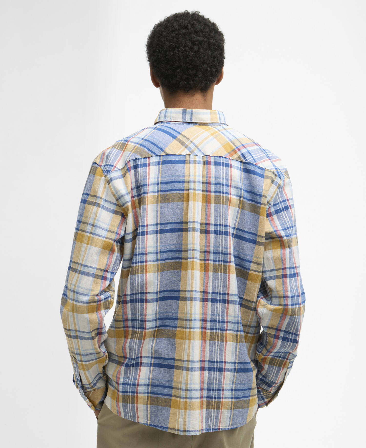 Holwick Checked Long-Sleeved Relaxed Shirt Blue image number 2