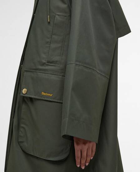 Maude Waterproof Jacket Olive/Ancient Tartan