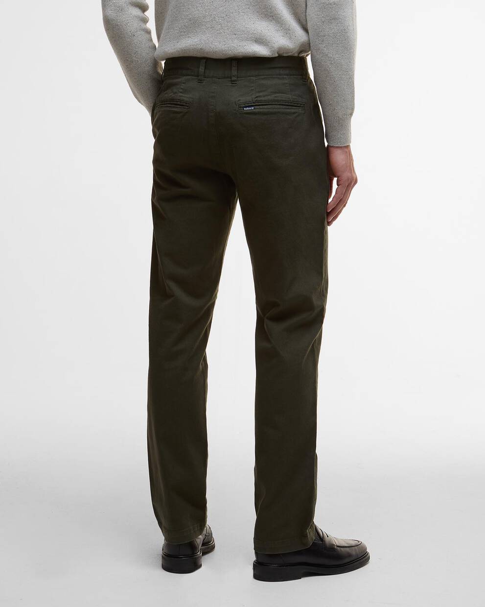 Washed Stretch Tailored Trousers