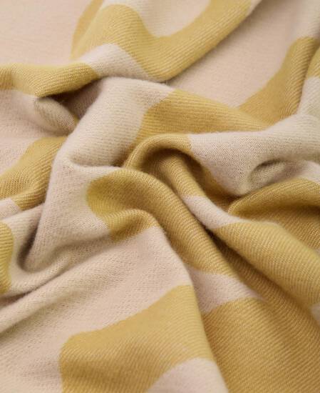 Milla Logo Wrap Scarf Jasmine/Burnished Gold