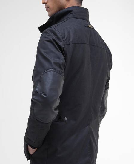 Ogston Waxed Jacket Black-Classic