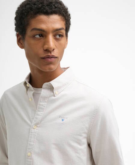 Hemd Striped Oxford Tailored Stone