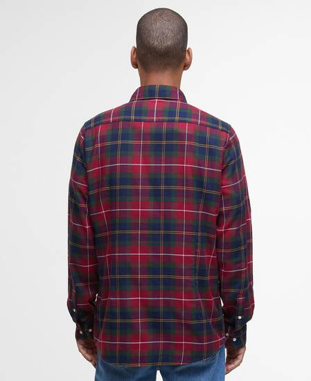 Fortrose Tailored Long-Sleeved Shirt Winterberry Tartan