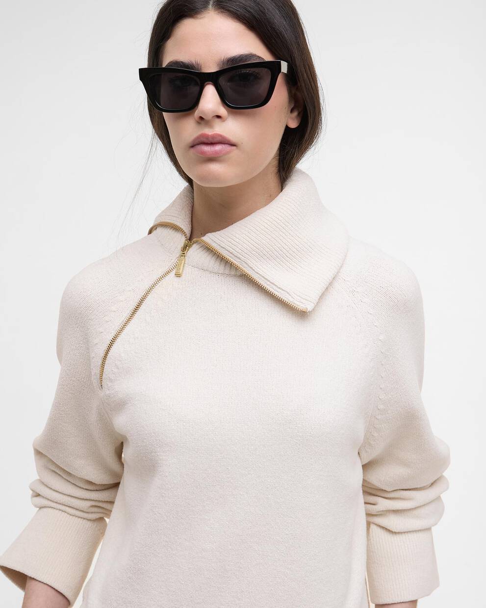 Saskia Funnel-Neck Jumper