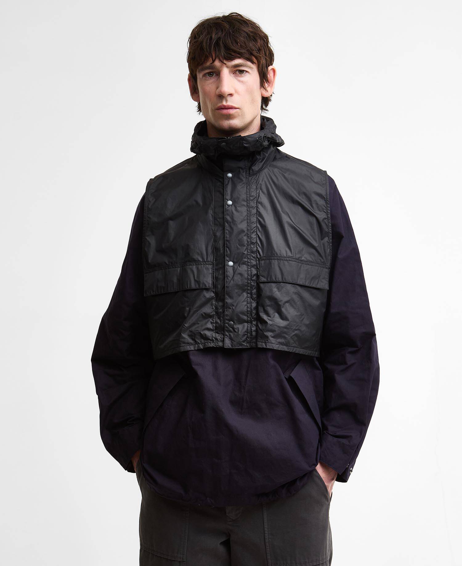 Barbour x Kaptain Sunshine Freizeitjacke Transport Smock Dark Indigo image number 0