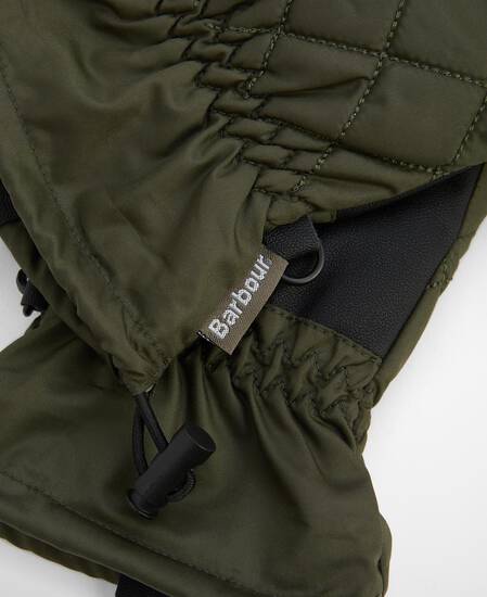 Joni Waterproof Quilted Gloves Forest