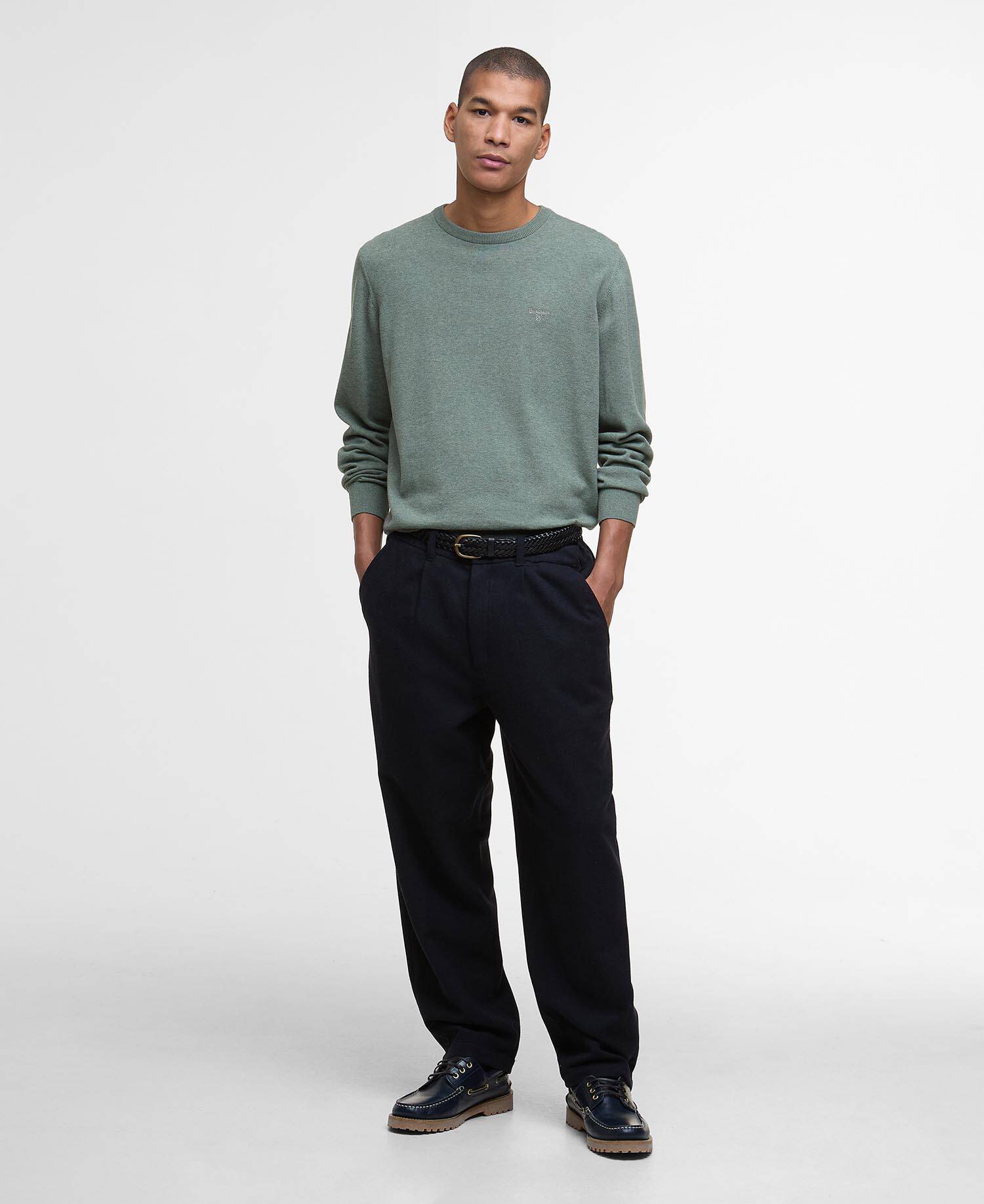 Wool-Blend Relaxed Trousers image number 0