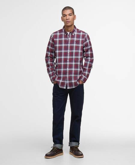 Mosswood Tailored Long-Sleeved Shirt Red Mosswood Tailored Long-Sleeved Shirt Red