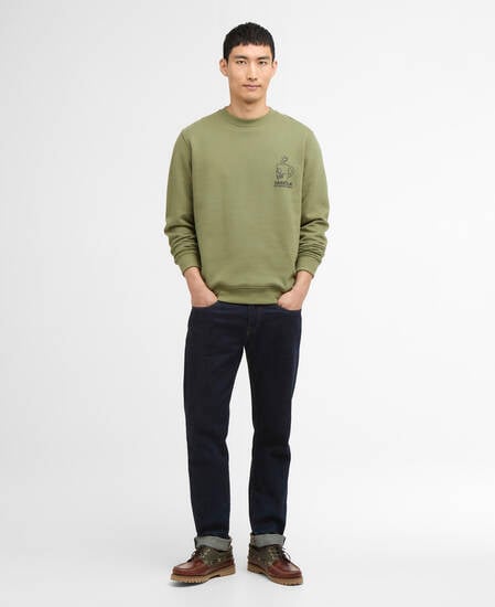 Sweatshirt Staithes Graphic Olvine