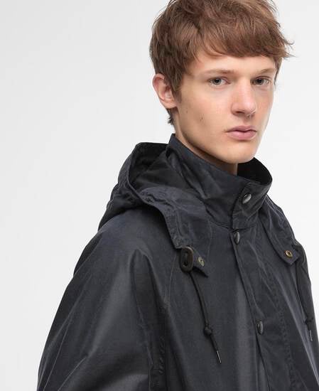 Barbour for Margaret Howell Transport Waxed Jacket Navy