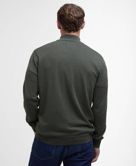 Bayfield Quarter-Zip Jumper Mid Olive