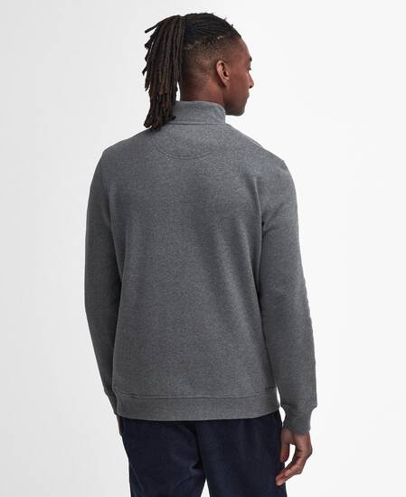 Cotes Half-Zip Sweatshirt Mid Grey Marl