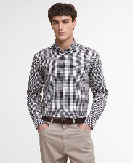 Padshaw Tailored Long-Sleeved Shirt Dark Oak