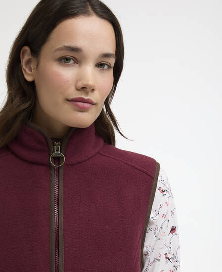 Country Colton Fleece Gilet Port