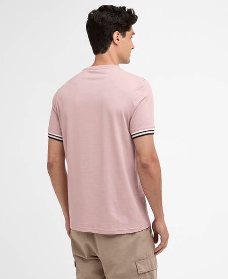 T-Shirt Burnwood Tipped Cuff Woodrose