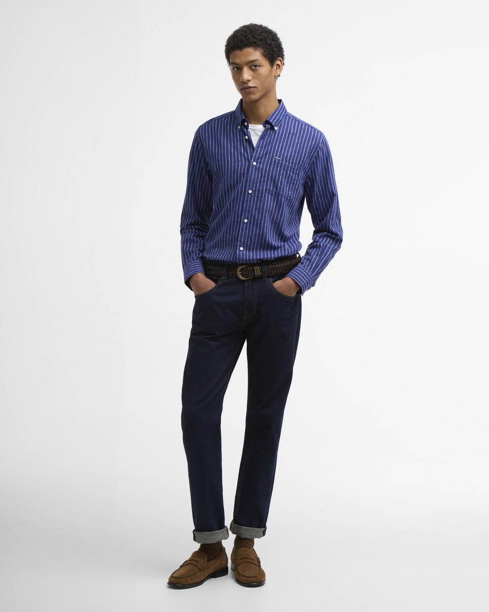 Nelson Striped Long-Sleeved Tailored Shirt