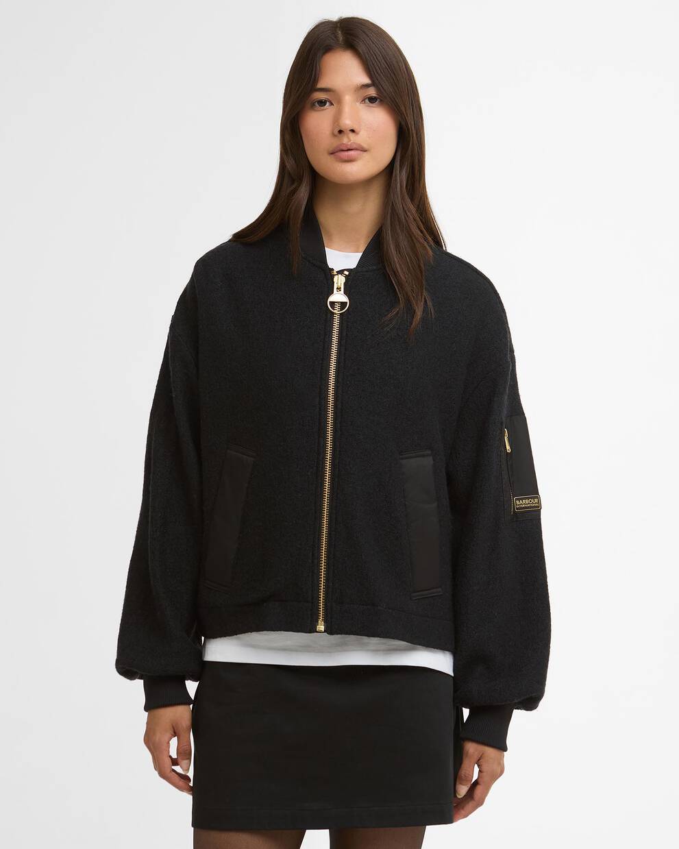 Bomber in lana Monique