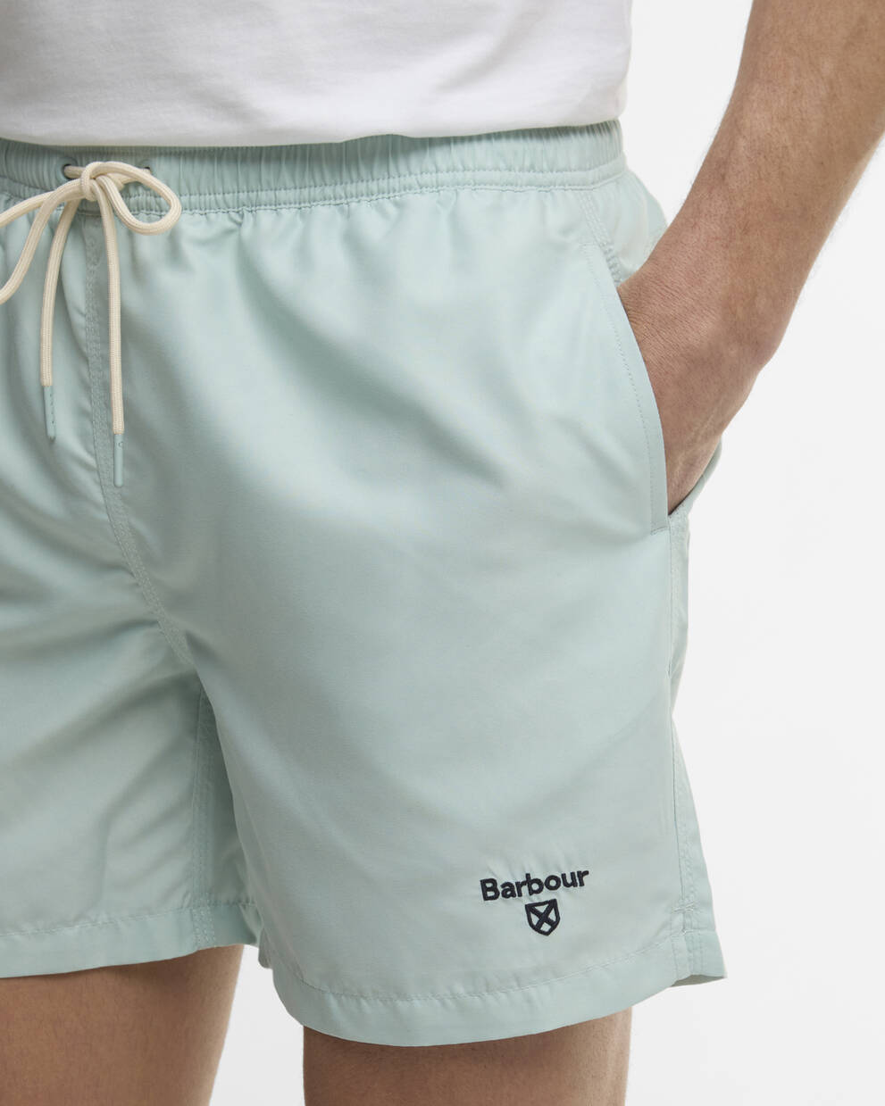 Water Reactive Leaf Print Swim Shorts