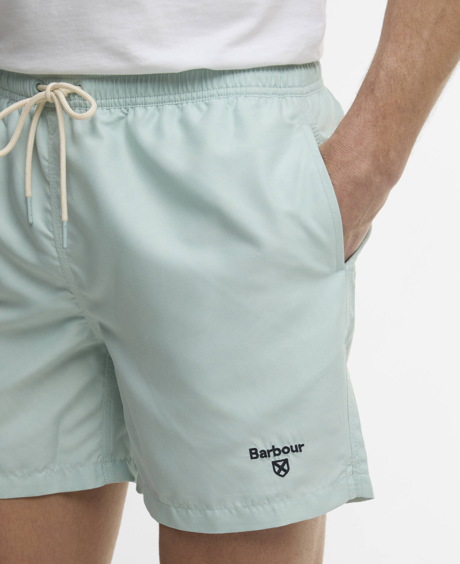 Water Reactive Leaf Print Swim Shorts image number 3