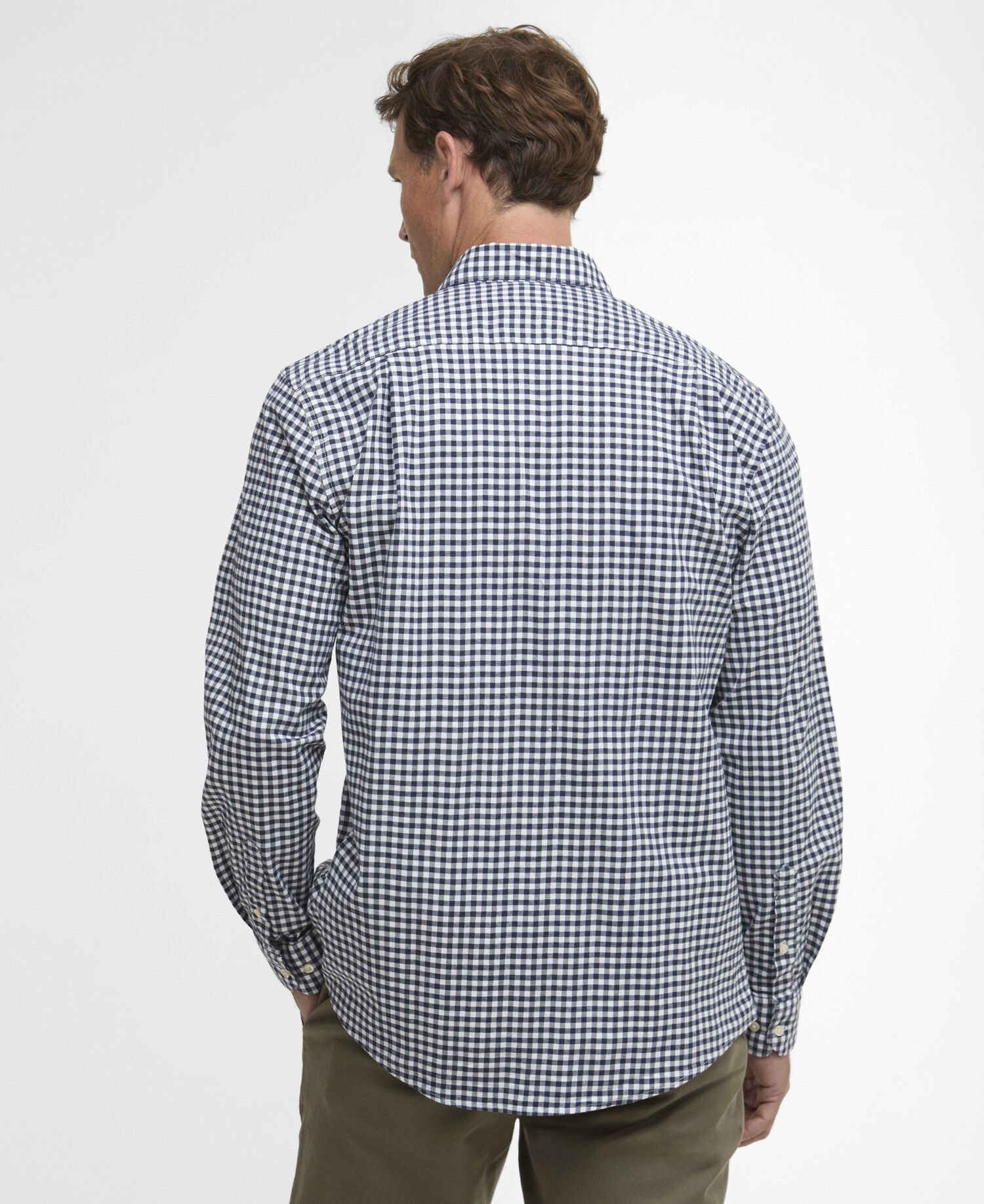 Gingham Aukside Regular Shirt Navy