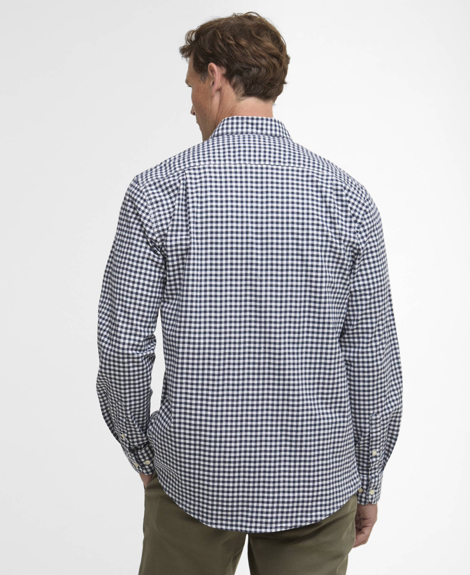 Gingham Aukside Regular Shirt Navy image number 2