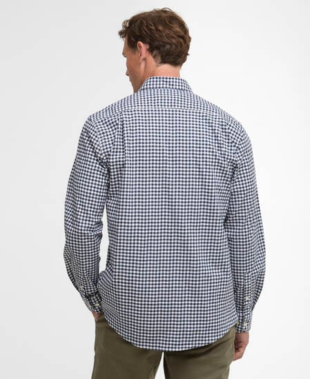 Gingham Aukside Regular Shirt Navy
