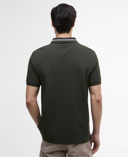 Bruce Tipped Polo Shirt Sage Bruce Tipped Polo Shirt Sage