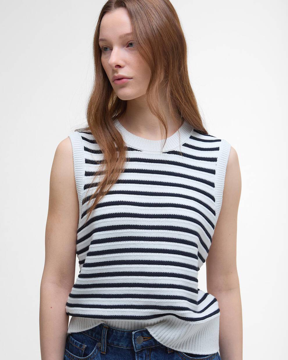 Emberly Striped Sweater Vest